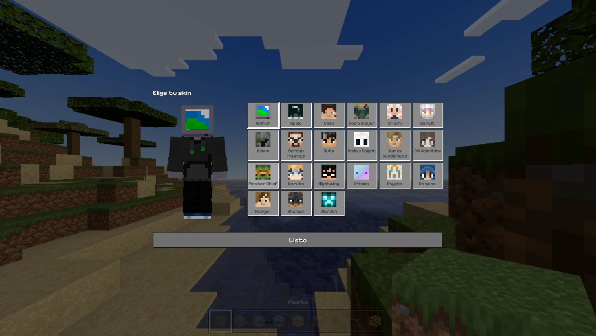 Selector de skin