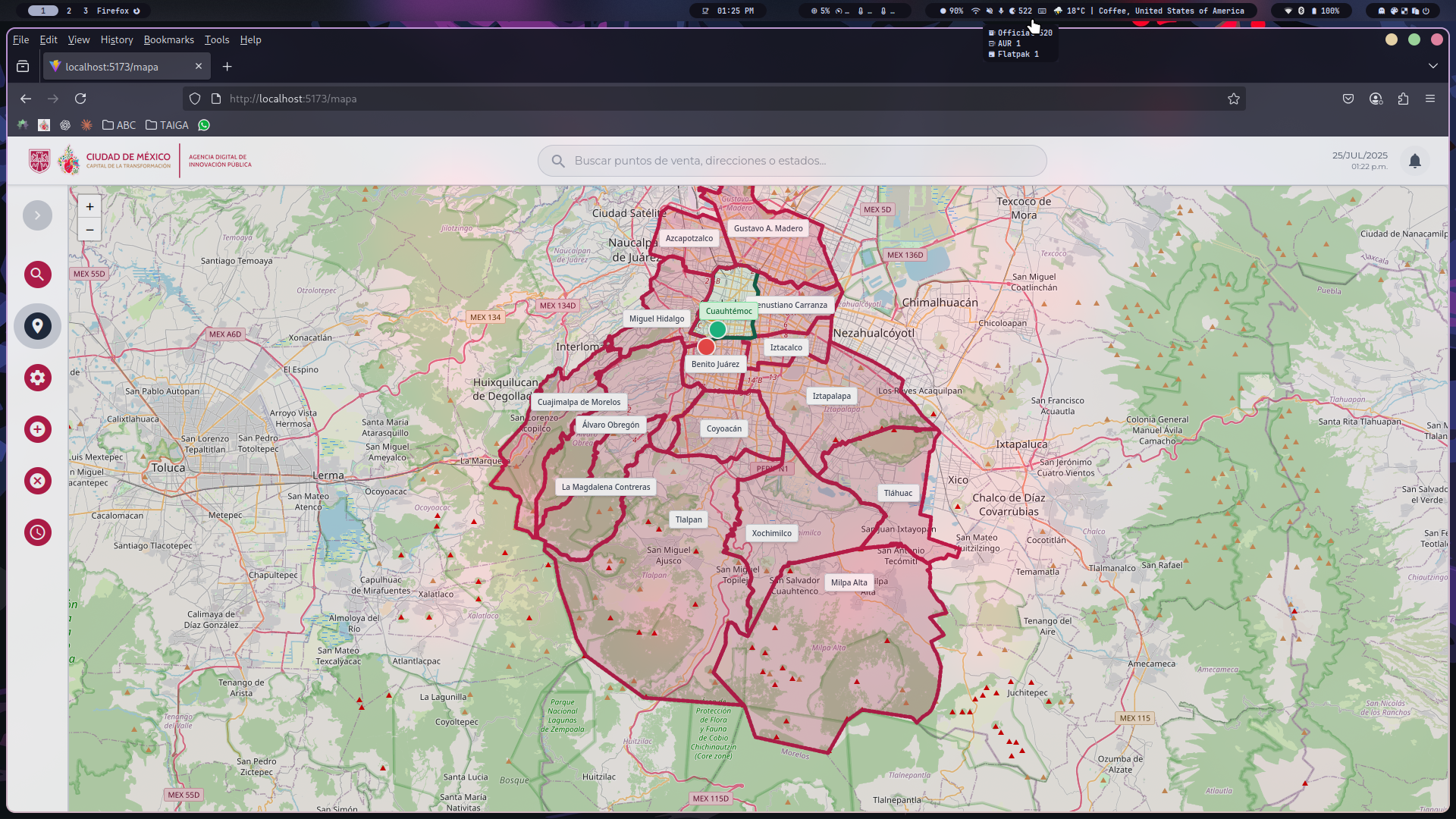 SISCOVIP - Mapas