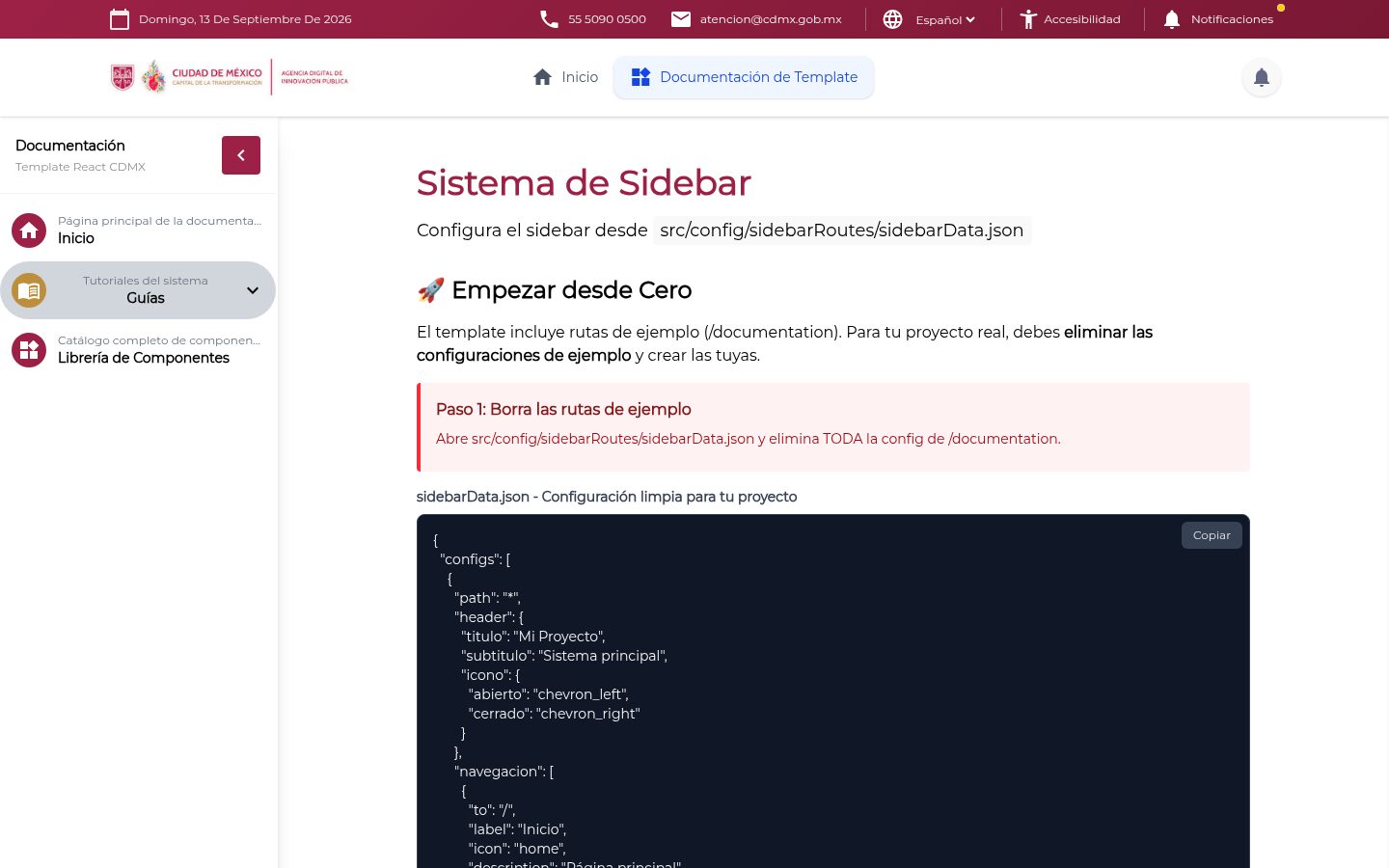 Sistema de sidebar