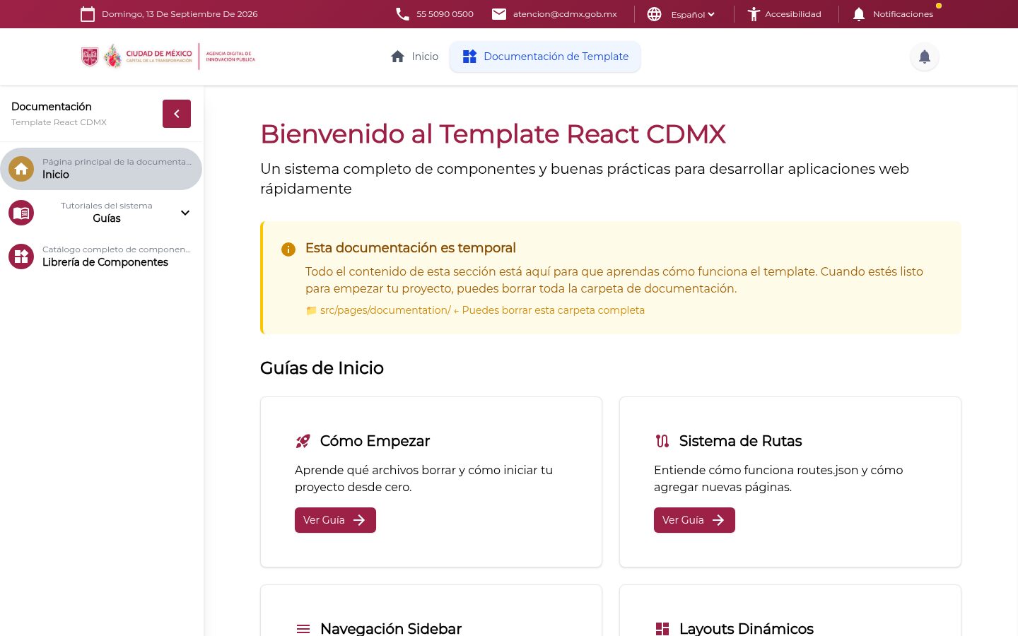 Template React CDMX